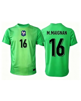 Billige Fotballdrakt Frankrike Mike Maignan #16 Keeper Replika Bortedrakt VM 2026 Kortermet Billige Fotballdrakt Frankrike Mike Maignan #16 Keeper Replika Bortedrakt VM 2026 Kortermet